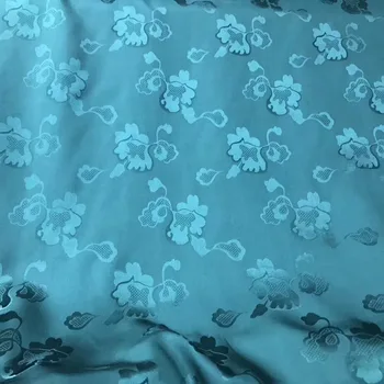 

PRINT SILK JACQUARD FABRIC Width 140cm 100% Natural Silk Fabric flowers materiel fabric dye Semi-Transparent Free Shipping