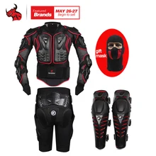 HEROBIKER Motorcycle Armor Moto Body Armor Motocross Armor Motorcycle Jackets Gears Short Pants Protective Motocycle Knee