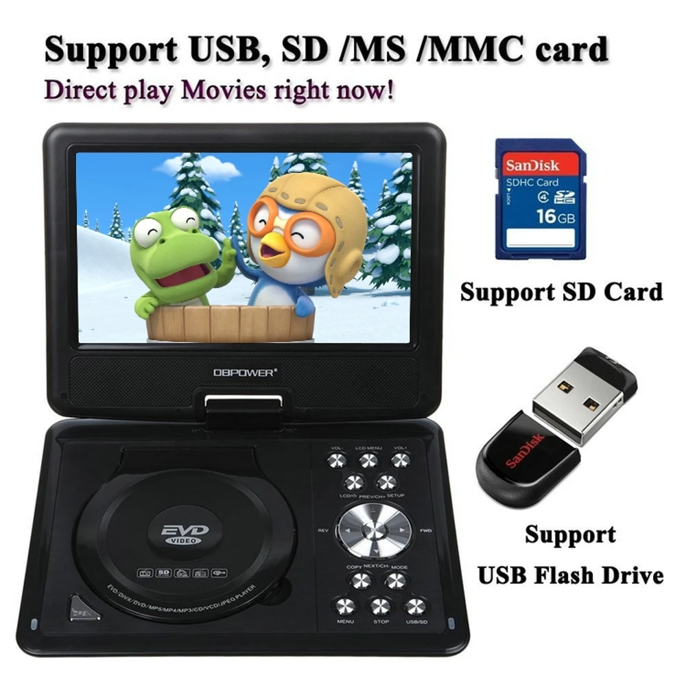Новый 13 8 дюймовый портативный dvd плеер MP3 MP4 VDIEO игра с высоким разрешением цветной