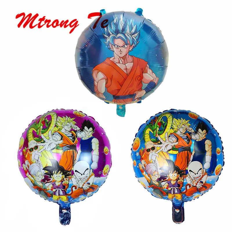 

10pcs/lot 18inch New Dragon Ball Foil balloons Boy Birthday Party Super Dragon Decor Supplies Balloon Air Globos Children's Gift