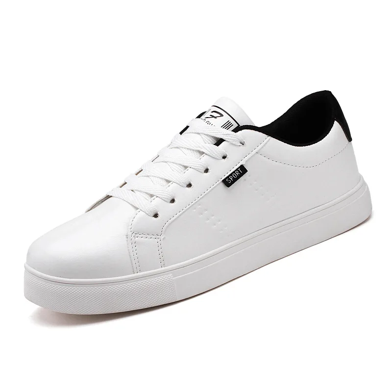 White Shoes Men Sneakers 2019 Fashion Ins Cool Young Man Street Casual Shoes Classic Black White Sneakers A1262