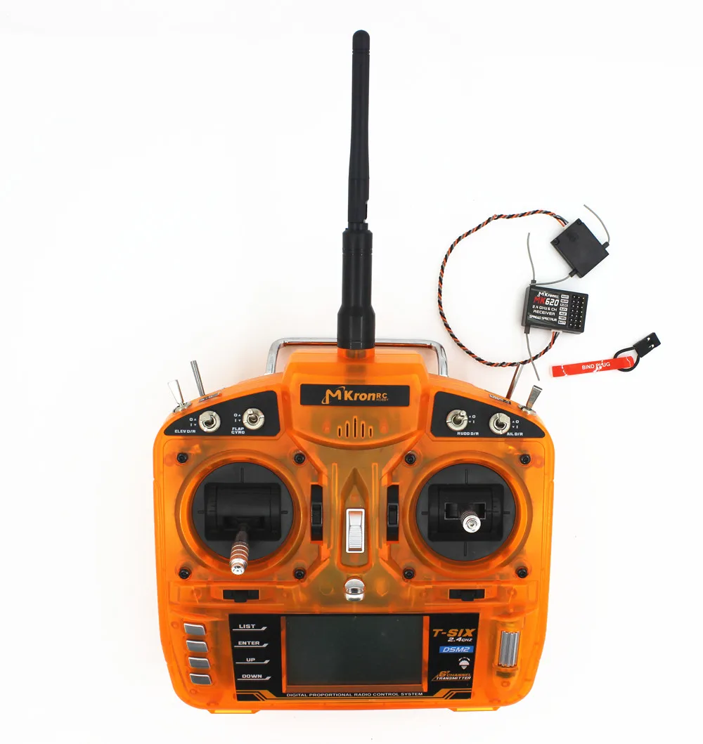 

2.4GHz 6 CH RC Radio Transmitter Remote Controller with MK620 Receiver for Helicopters Airplanes