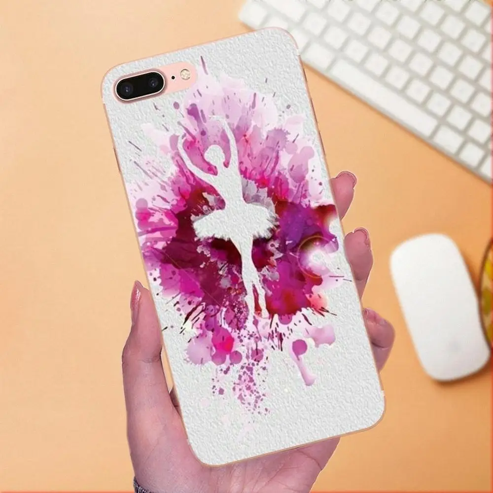 Для Samsung Galaxy Note 5 8 9 S3 S4 S5 S6 S7 S8 S9 S10 mini Edge Plus Lite мягкие ТПУ Capa балетные туфли для