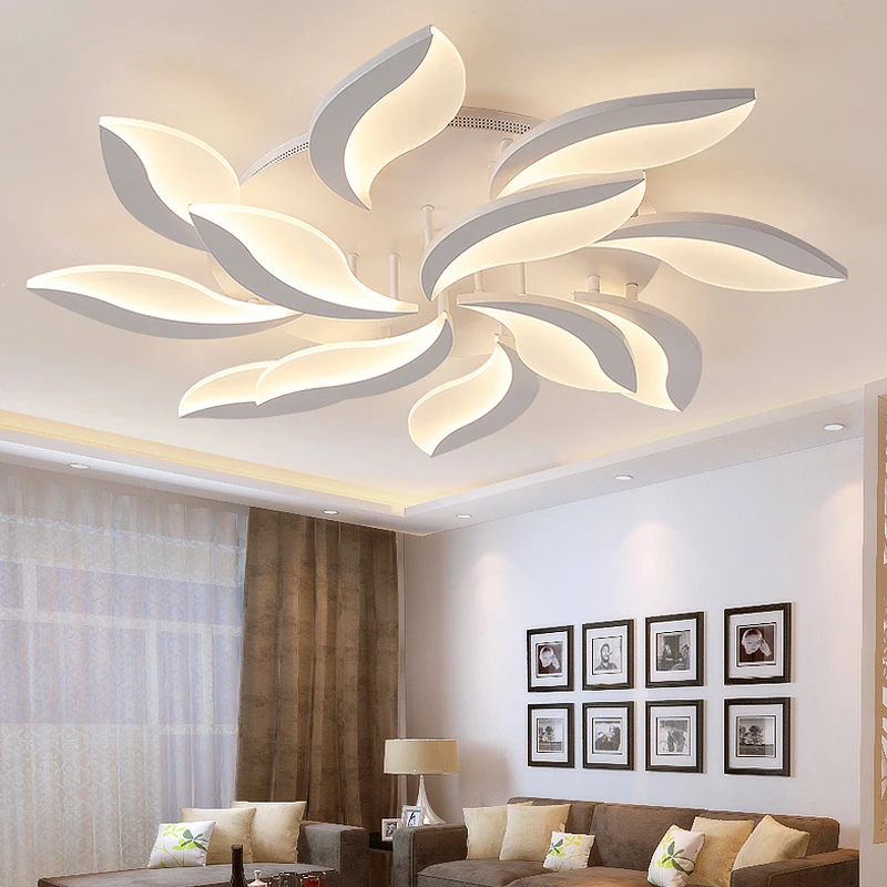 Pilot żyrandol Moda Wiatrak Nowoczesny żyrandol Led Dekoracja Do Wnętrza Domu Akrylowy Nowoczesny żyrandol Chandelier Lighting Modern Chandelier Lightingremote Control Chandelier Aliexpress
