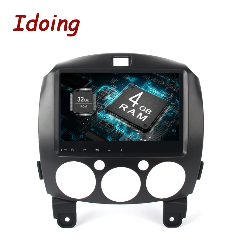 

Idoing 1Din 9inch 4G RAM 32G ROM Steering Wheel Android8.0/7.1 Car Multimedia Player Fit Mazda 2 2007-2012 8Core Fast Boot 3G TV