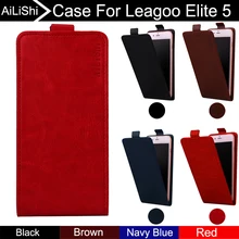 AiLiShi для Leagoo Elite 5 Чехол вверх и вниз Вертикальный чехол-книжка для телефона Одежда высшего качества кожаные корпуса для телефона, аксессуары 4 цвета отслеживания