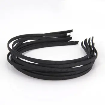 

SYB 2016 NEW 10 x Headbands Metal Satin Color Black Female Girl Party