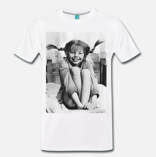 Футболка Maglia Pippi Calzelunghe Telefilm культ Anni принт 70 1 S 3Xl мужские футболки мода 2018 100% хлопок короткий рукав