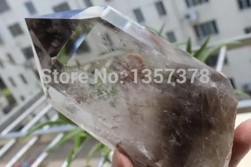 

huij 0084 A++ NATURAL Smokey QUARTZ CRYSTAL WAND POINT HEALING