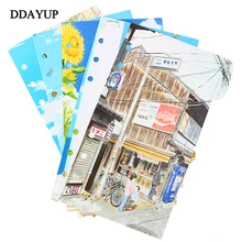 A5 A6 Vintage Loose-Leaf Notebook Paper Inside Pages Diary Planner Organizer Seperator Pages Office School Stationery
