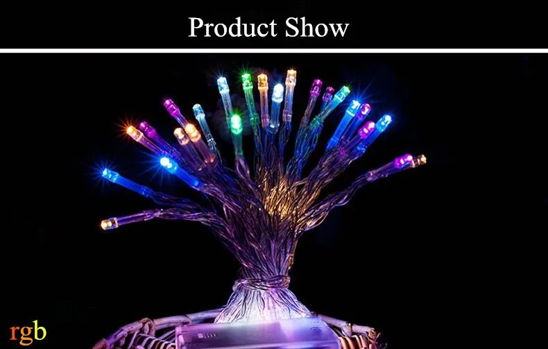 Holiday Lighting Strings wedding christmas lights led strings Battery 10m DC4.5V Led Strip Light Garden Garland (8)