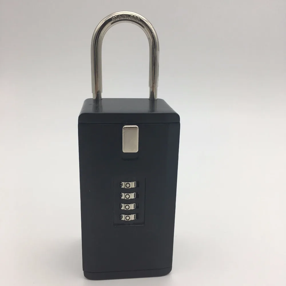 Новейший уличный Сейф для ключей, коробка для хранения ключей, замок для использования, четыре замка для паролей, материал из сплава, крючок для ключей, органайзер для безопасности, коробки
