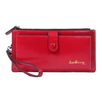 

TFTP Baellerry Female Leather Hand Bag Fashion Wallets Women Coin Purses Wristlet Bags With Strap