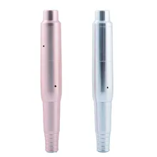 Роторная тату машина пистолет Перманентный макияж для бровей и губ подводка для глаз ручка с шнур питания JM799XX серебро и розовое золото