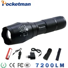 LED Flashlight XM-L2 5000LM Zoomable Flashlight Light Torch Lanterna zaklamp Rechargeable 18650 Charger lampe torche uniquefire uf 1405 940nm ir flashlight portable rechargeable 3 modes led flashlight lanterna torch one slot charger