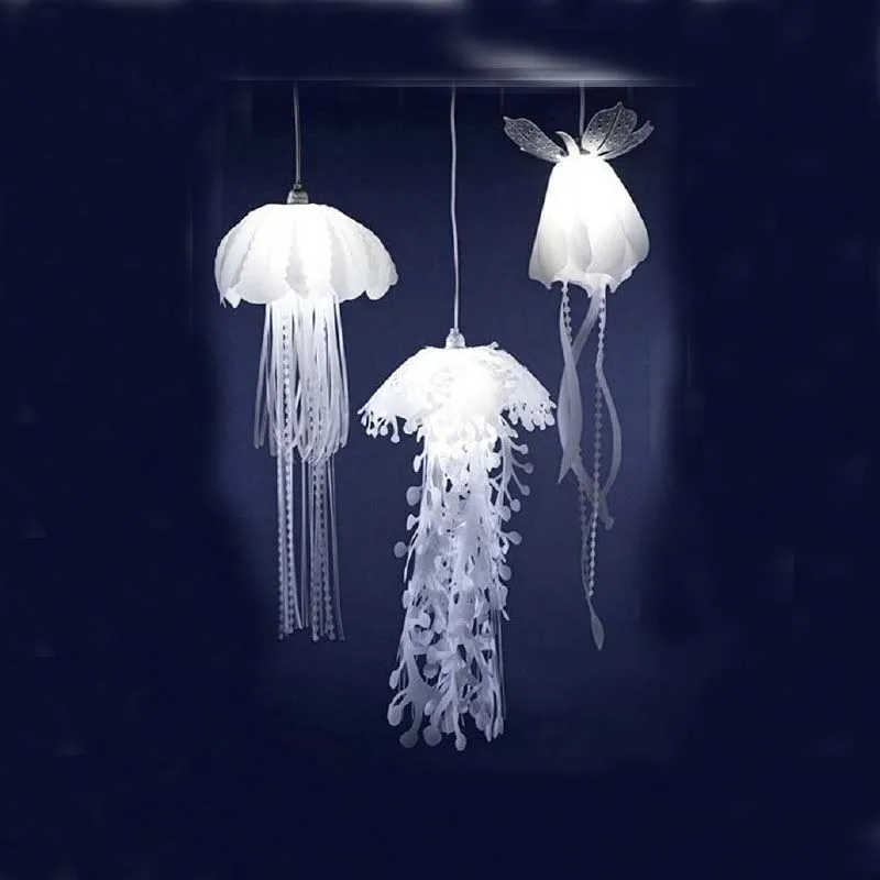 

Contemporary and contracted creative personality cafe restaurant bedroom a sitting room warm PVC jellyfish lamps LED