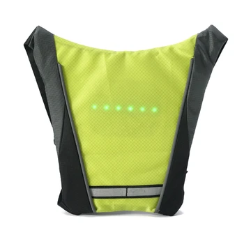 

Cycling Vest Outdoor Warning Light Safety Jacket Signal Wireless Remote Control