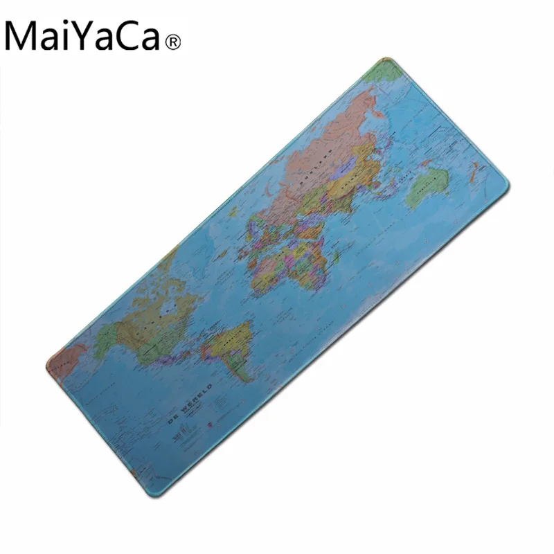 

MaiYaCa Super Large Mouse Pad Size XL 900 World Map Speed Game keyboard mouse mat Practical Office Desk Resting Surface Largemat