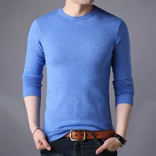 Новая мода весна осень мужские шерстяные пуловеры мужские свитера пуловер