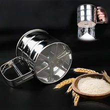 Сито для муки Механическая форма чашки 1 шт. новые кухонные аксессуары из нержавеющей сталиГлазурь для выпечки шейкер для сахара выпечки Кондитерские инструменты