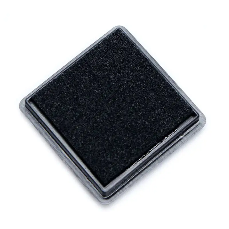 black 12 Цветов милые Inkpad ремесло масло на основе DIY Чернила колодки для губки штампы ткань Скрапбукинг Декор отпечатков пальцев печать, штамп Pad - Цвет: black