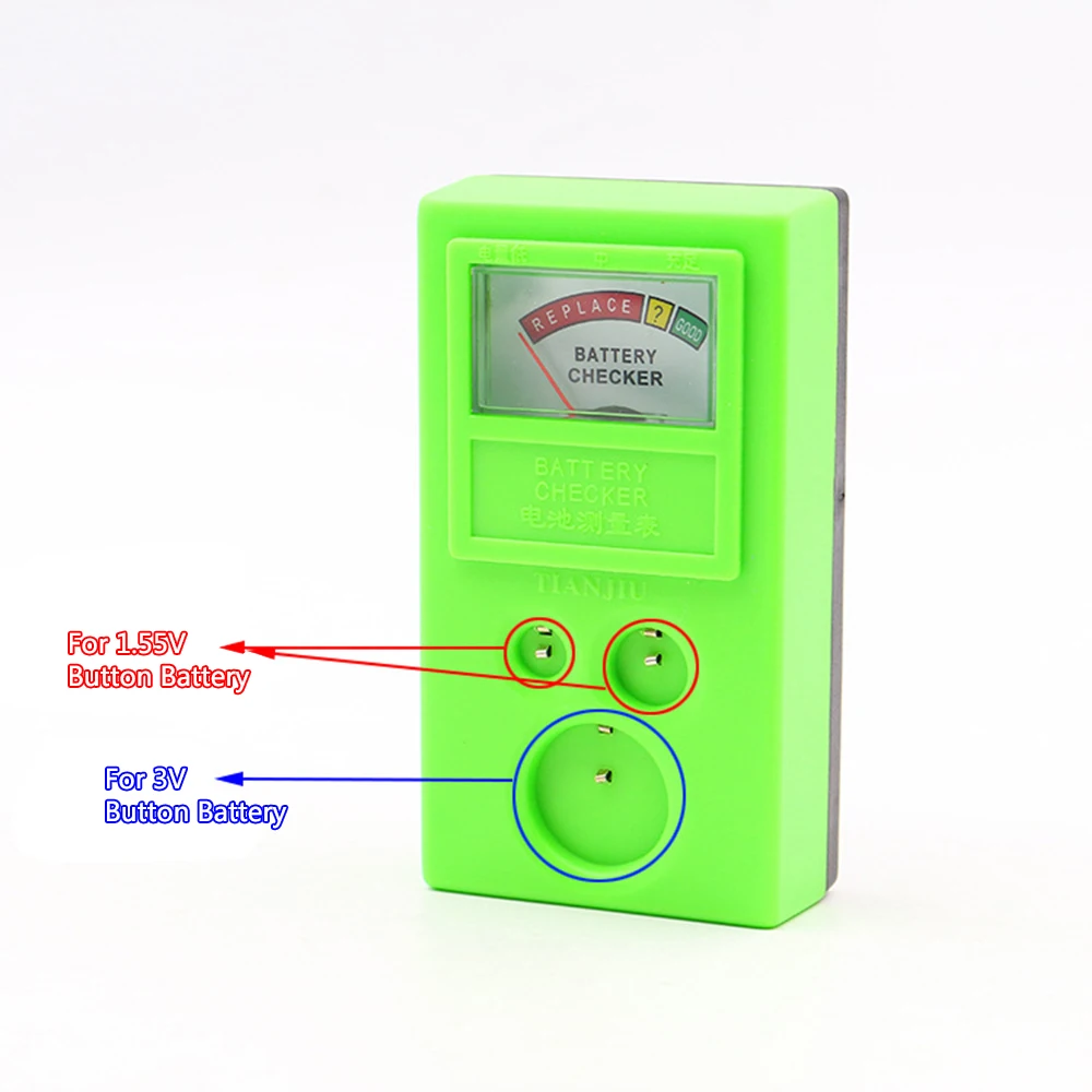 Часы ремонтные инструменты новые часы Батарея Checker Батарея тестер для 1,55 В 3 В Кнопка Батарея