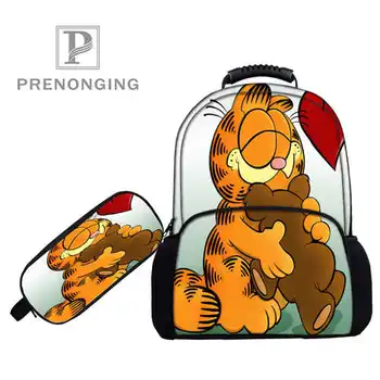 

Custom 17inch Garfield Backpacks Pen Bags 3D Printing School Women Men Travel Bags Boys Girls Book Computers Bag#1031-8-Garfiel