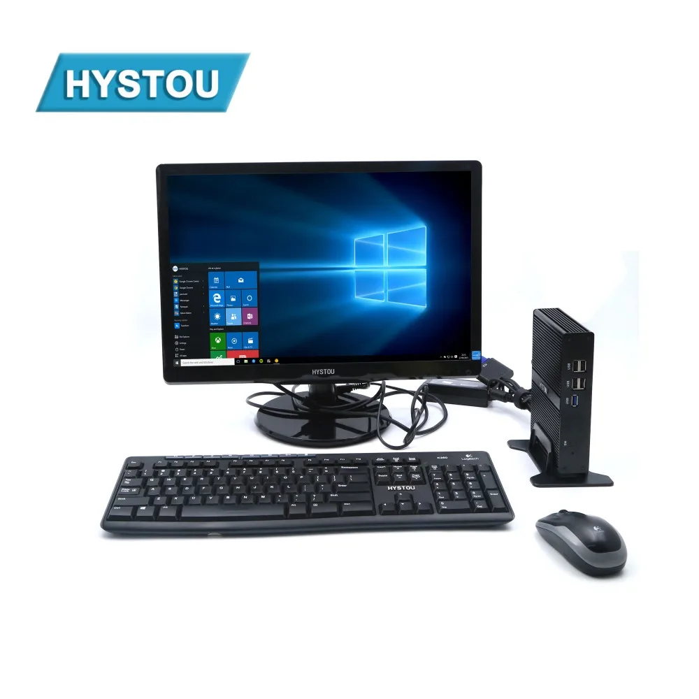 Intel core i3 7100u i5 7200U безвентиляторный мини-ПК Windows 7 10 Gigabit LAN VGA HDMI офисный неттоп ПК i5 5200U тонкий клиент HTPC J1800