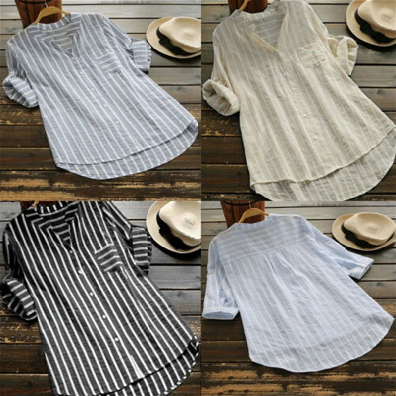 

New Fashion Women Star V-Neck Blouse Shirt Long Sleeve Female Sexy Tee Tops Women Cotton Shirt Blusas Feminine Blouses Plus size