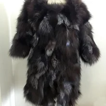 Новинка 2019 бесплатная доставка шуба из натурального Лисьего