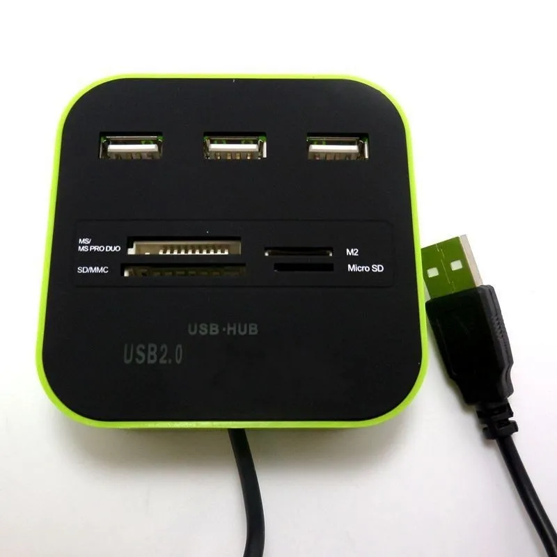 Все в одном USB 3 Порты и разъёмы USB 2,0 HUB+ Мульти USB кард-ридер для SD/MMC/M2/MS/MP