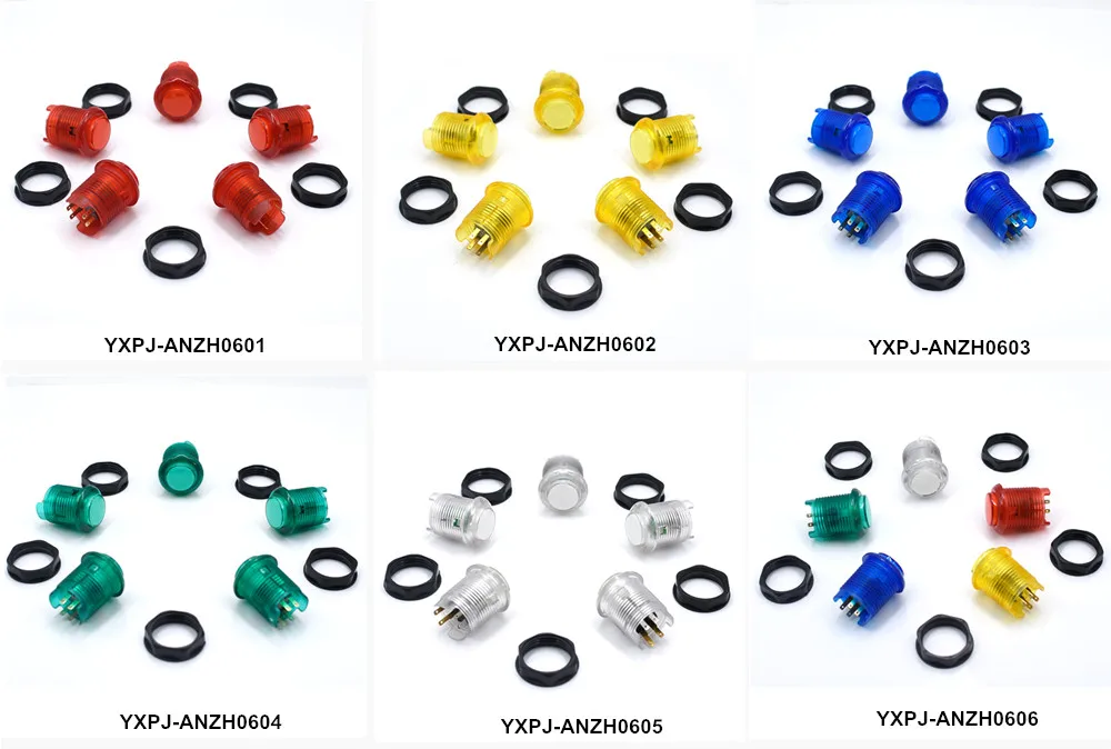 28mm Push Button Color Options
