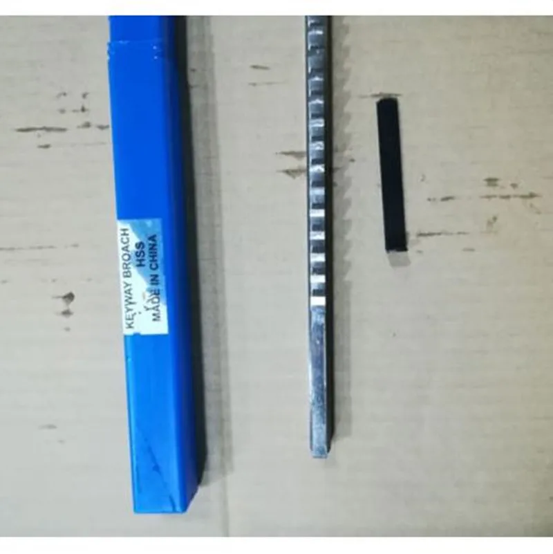 

1 F Push-Type Keyway Broach with Shims Inch Push Knife HSS CNC Keyway Cutting Tools for CNC Router