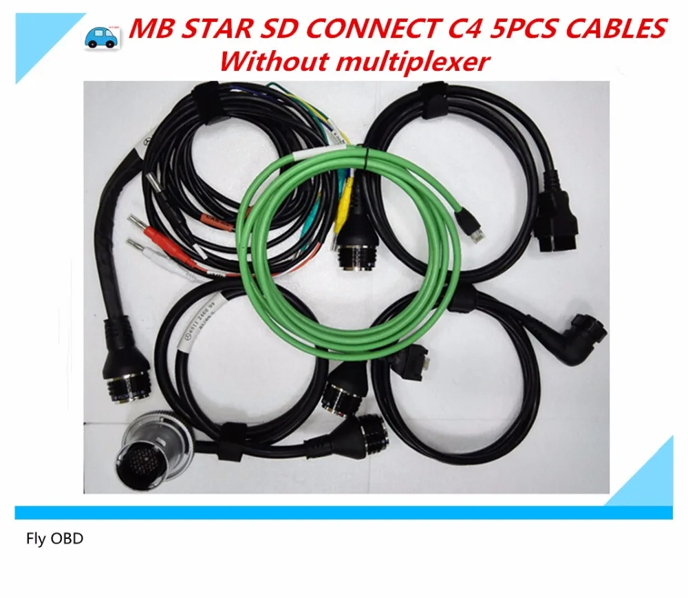Prix pour MB Étoiles SD Connecter C4 câble ensemble complet 5 pcs ensemble sans multiplexeur Livraison Gratuite pour Benz MB Étoile C4 OBD2 câble Haute qualité Prix pour MB Étoiles SD Connecter C4 câble ensemble complet 5 pcs ensemble sans multiplexeur Livraison Gratuite pour Benz MB Étoile C4 OBD2 câble Haute qualité