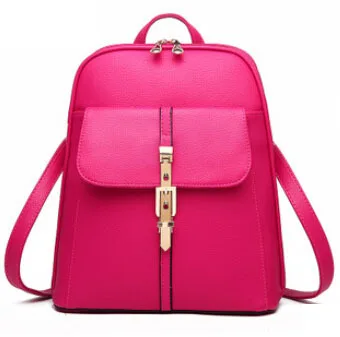 Vogue Star, женские рюкзаки, школьные сумки, студенческие рюкзаки, женские дорожные сумки, кожаная посылка YA80-173 - Цвет: rosy