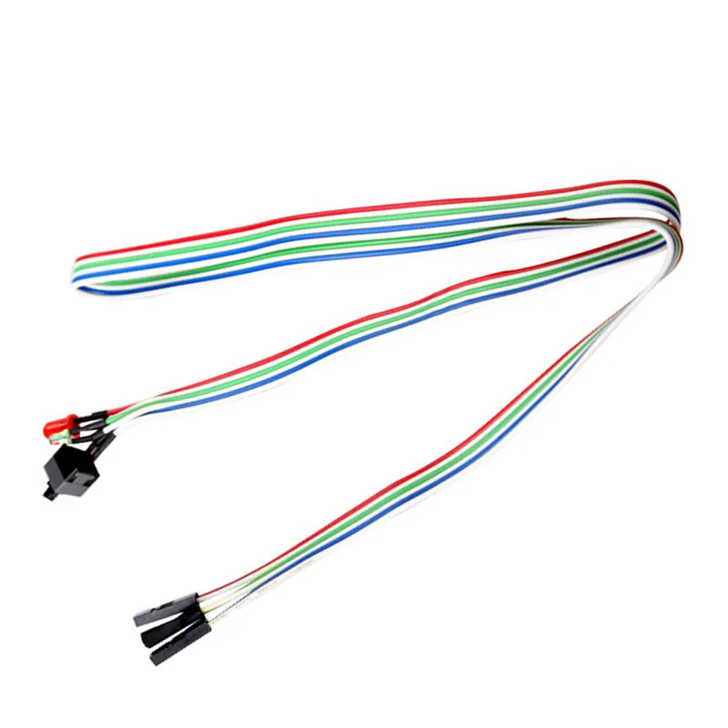 

New PC Desktop Case ATX Power on Reset Switch Cable with HDD LED Light DJA99
