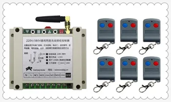 

latest AC220V 250V 380V 30A 2CH RF Remote Control Switch System 6 X Transmitter + 1 X Receiver 2ch relay smart home z-wave