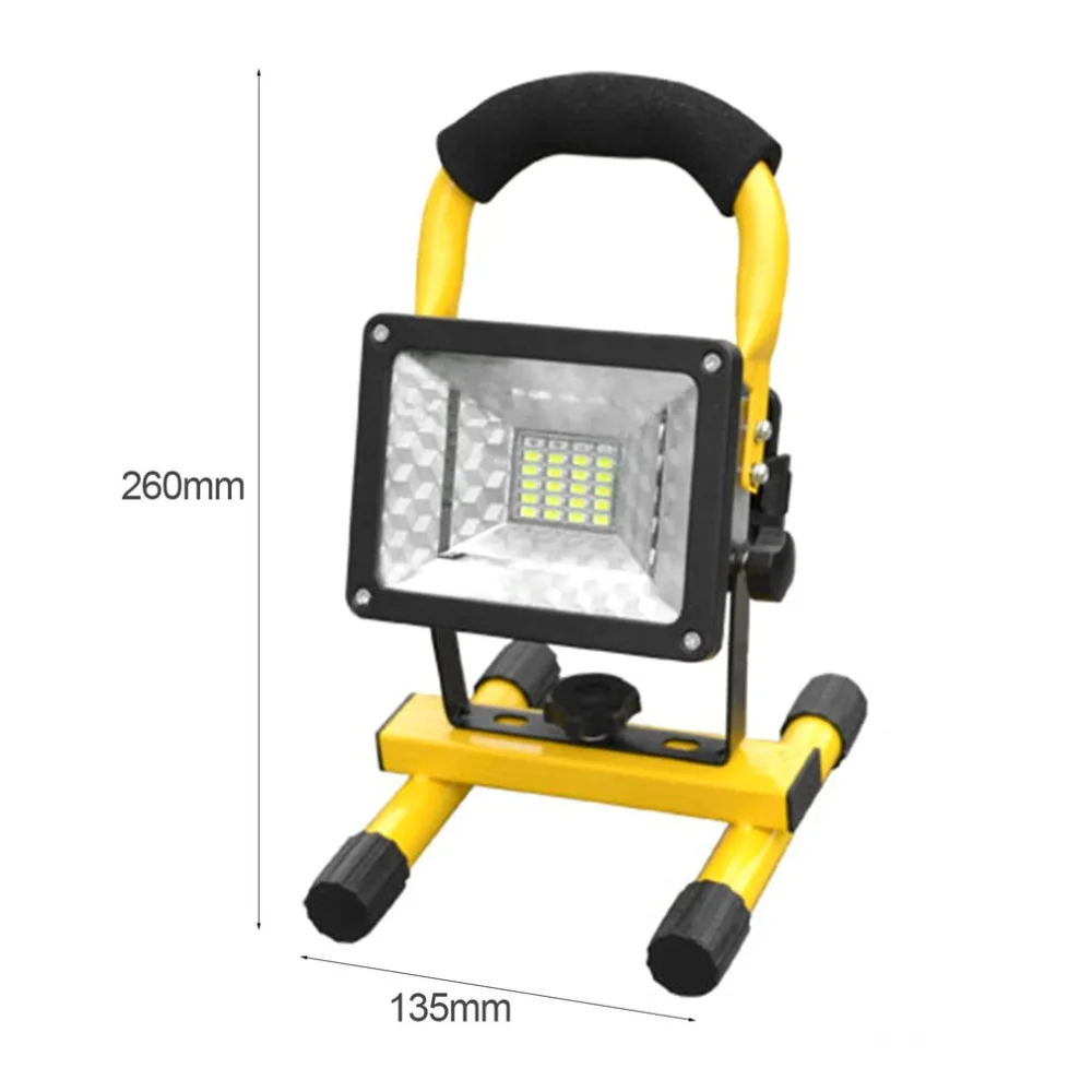 

30W LED Portable Spotlights High Power Projection Lamp Light Searchlights Flashing Warning Waterproof Flood with holder 2017 New