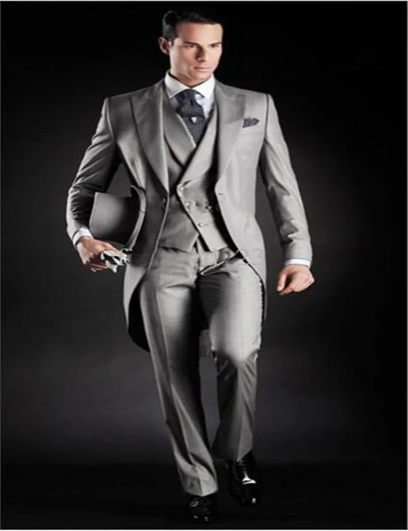 Jaquetas masculina светло серый смокинг жениха для Мужские свадебные костюмы terno de noivo