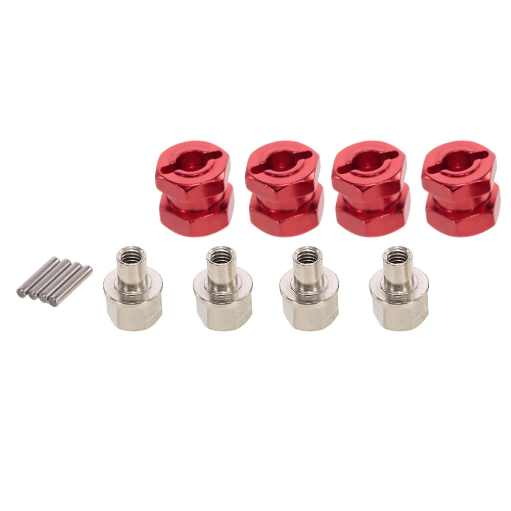 

4pcs 12mm Hex Coupler Tyre Extended Adapter for Traxxas Hsp Redcat Rc4wd Tamiya Axial scx10 D90 Hpi RC Crawler Monster Car