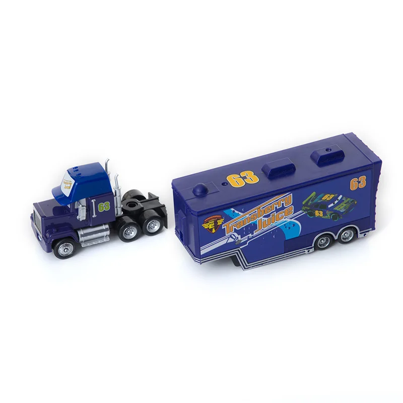 Disney Pixar Cars 2 3 Toys Chick Hicks Truck Lightning McQueen Jackson Storm Mack Uncle 1:55 Diecast Model Car Toy Kids Gift