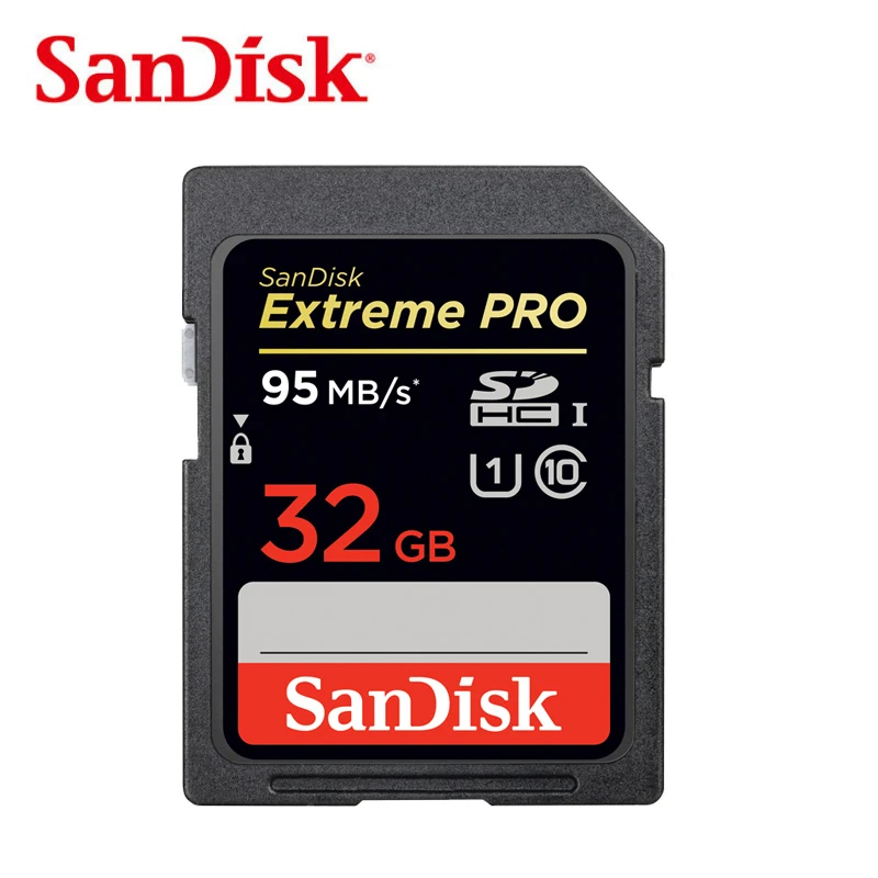 100% Оригинал SanDisk Extreme Pro SDHC SDXC UHS-я 16 ГБ 32 64 128 высокое Скорость карты памяти C10 SD