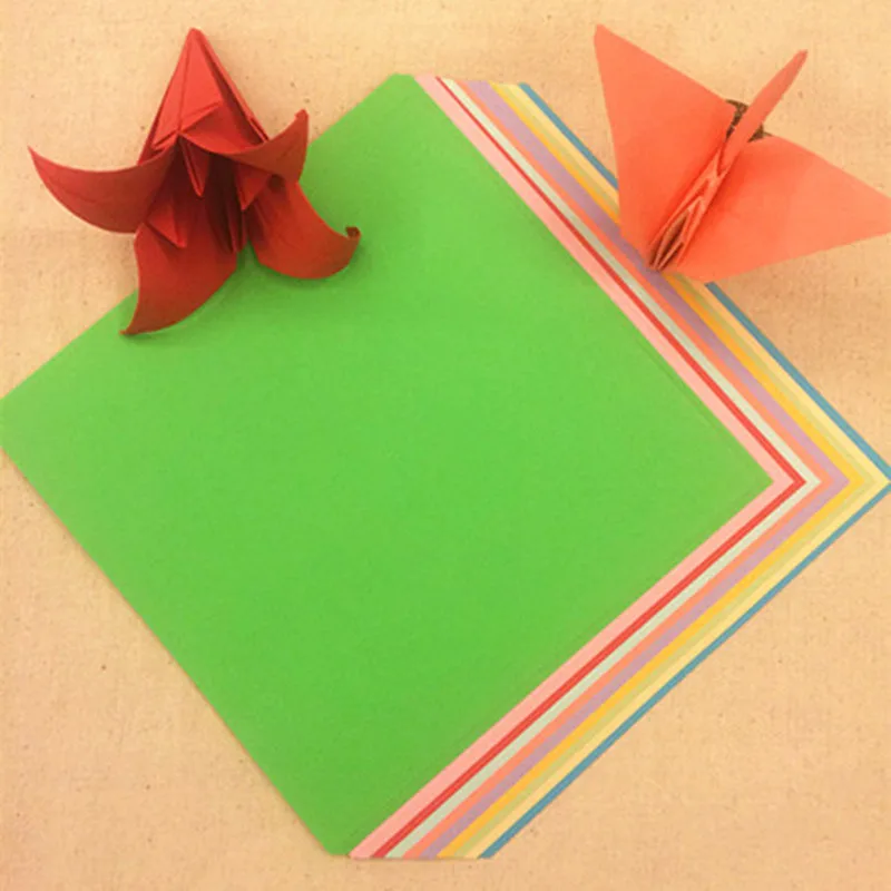 Solid Color 15 x15cm Square Origami Paper DIY Origami Papercranes solid-color-15-x15cm-square-origami-paper-diy-origami-papercranes
