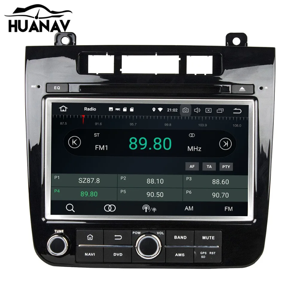 Flash Deal HUANVA Androi 8.0 DVD Player GPS navigation For VW Volkswagen TOUAREG 2010+  multimedia player tape recorder 8-Core navi Audio 4