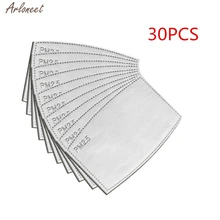 30 шт. PM2.5 N95 фильтра с активированным углем маска для лица дыхание вставка защитная анти-туман маска для полости рта фильтр сменные фильтры