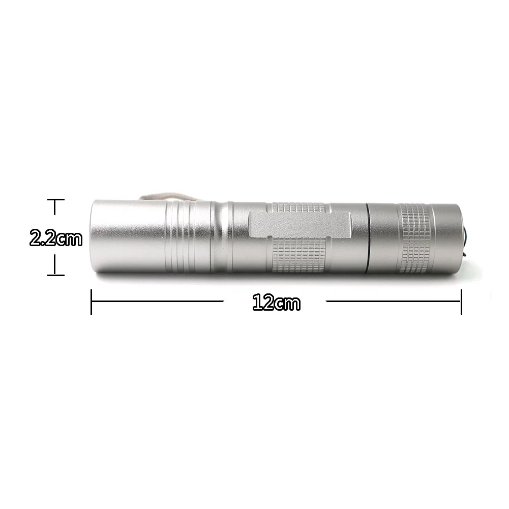 led torch Sanyi Mini LED Flashlight Q5 5-Mode Waterproof Lanterna Powerful LED Torch 18650 Battery For Hunting With Hand Rope Black/Silver keyring torch