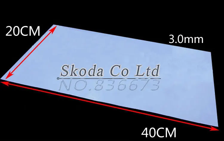 

Free shipping GPU CPU Thermal Conductive Silicone Pad 400*200*3.0mm blue Thermal Pad for laptop North & South Chip