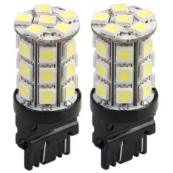 2 шт. T20/3157 27 5050 SMD светодиодный фонарь стоп-сигнал светильник парковка светильник задний светильник белый Automatisch