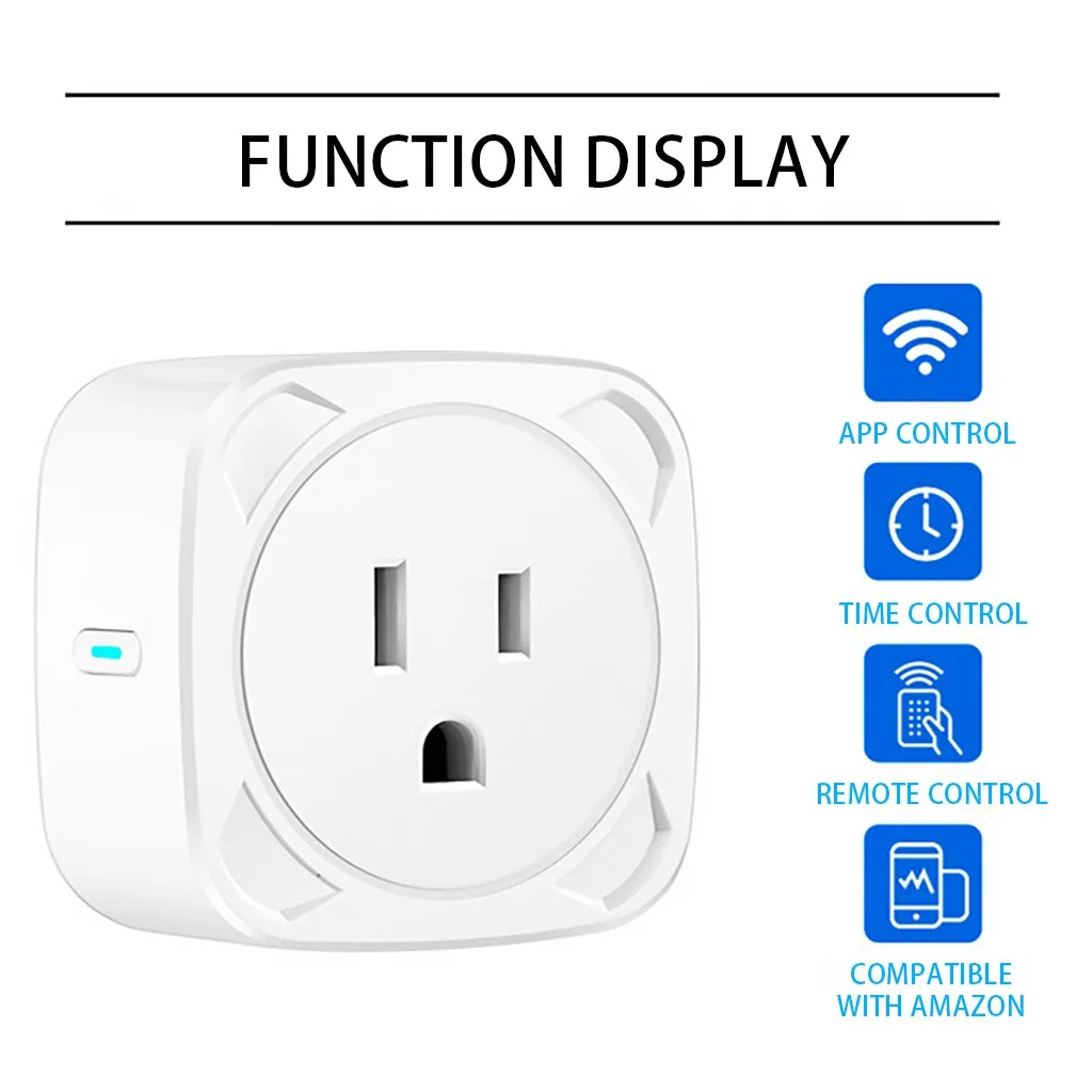 

Smart WiFi Power Socket Plug Switch For Amazon Alexa/Google Home App Control US pick up your phone and easily remotely control