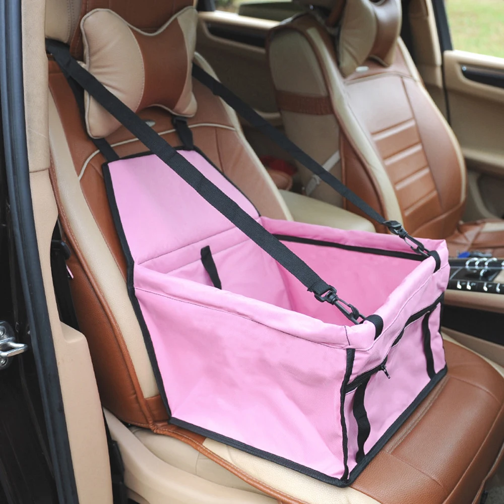 Pet Dog Carrier Car Carrying Car Seat Pad Safe Hanging Bag Basket for